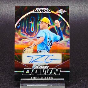2025 Theo Gillen 1/1 A New Dawn Auto Tampa Bay Rays Top Prospect